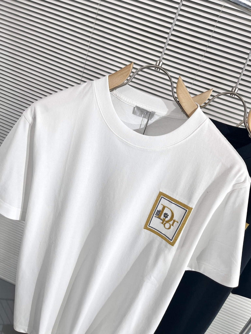 Dior 313J696 Men's Women's Relaxed Fit Cotton Jersey T-shirt D65855