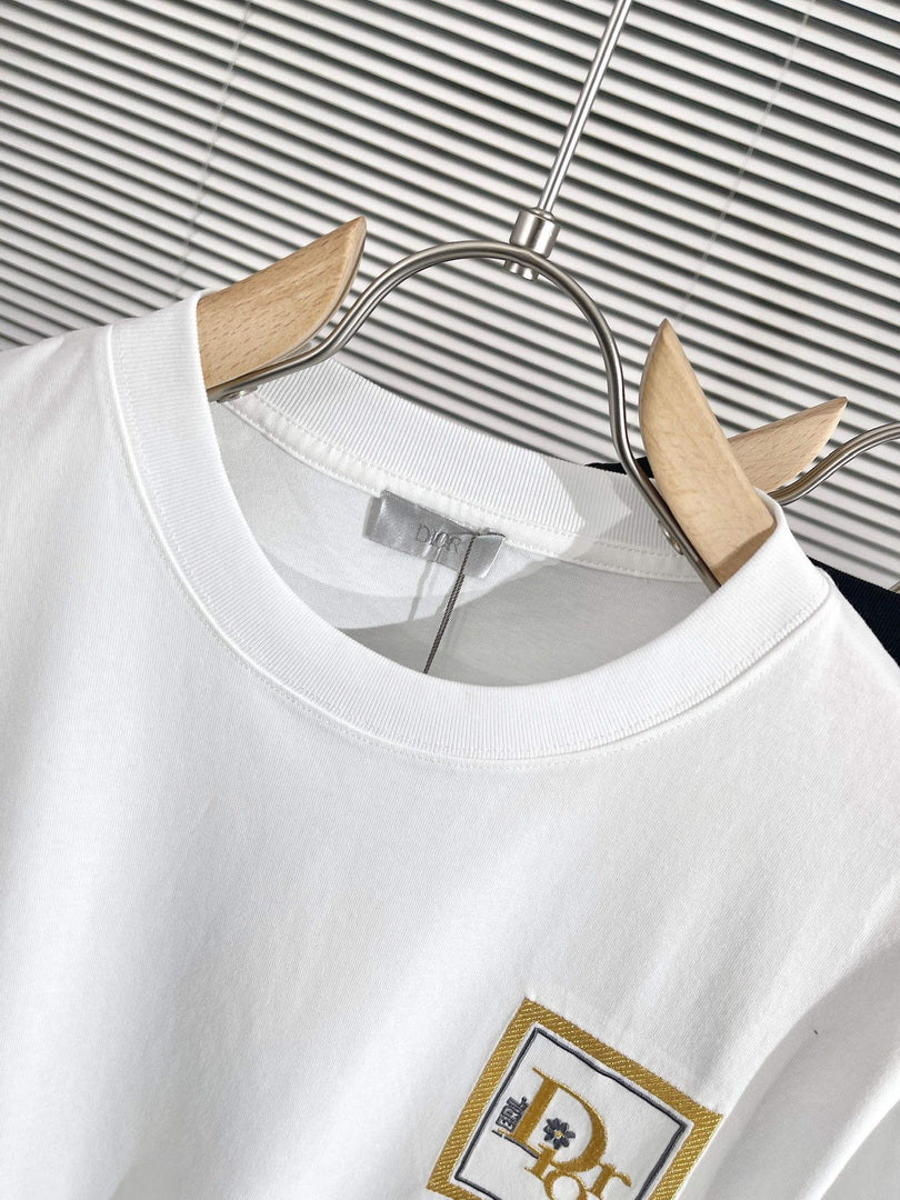 Dior 313J696 Men's Women's Relaxed Fit Cotton Jersey T-shirt D65855