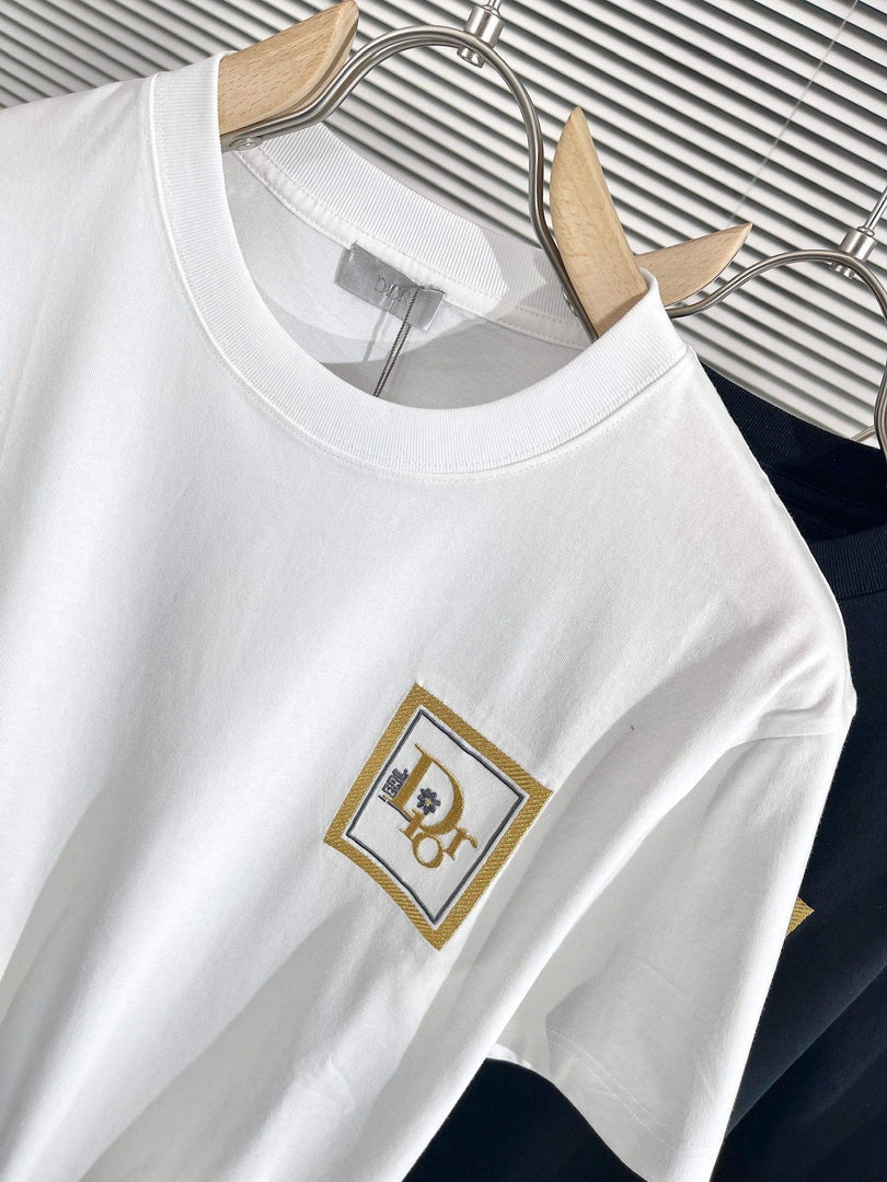 Dior 313J696 Men's Women's Relaxed Fit Cotton Jersey T-shirt D65855