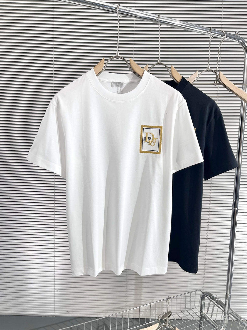 Dior 313J696 Men's Women's Relaxed Fit Cotton Jersey T-shirt D65855