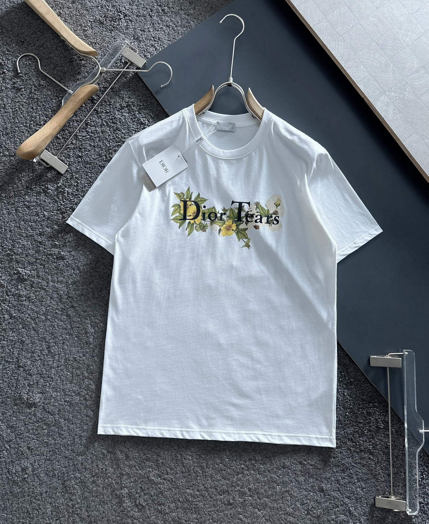 Dior 313J696 Men's Women's Relaxed Fit Cotton Jersey T-shirt D65856