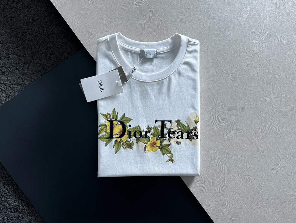Dior 313J696 Men's Women's Relaxed Fit Cotton Jersey T-shirt D65856