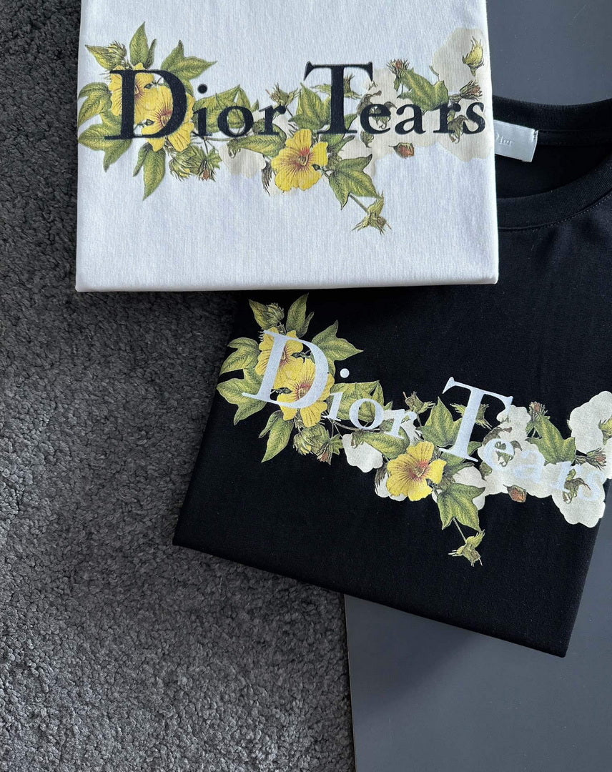 Dior 313J696 Men's Women's Relaxed Fit Cotton Jersey T-shirt D65856