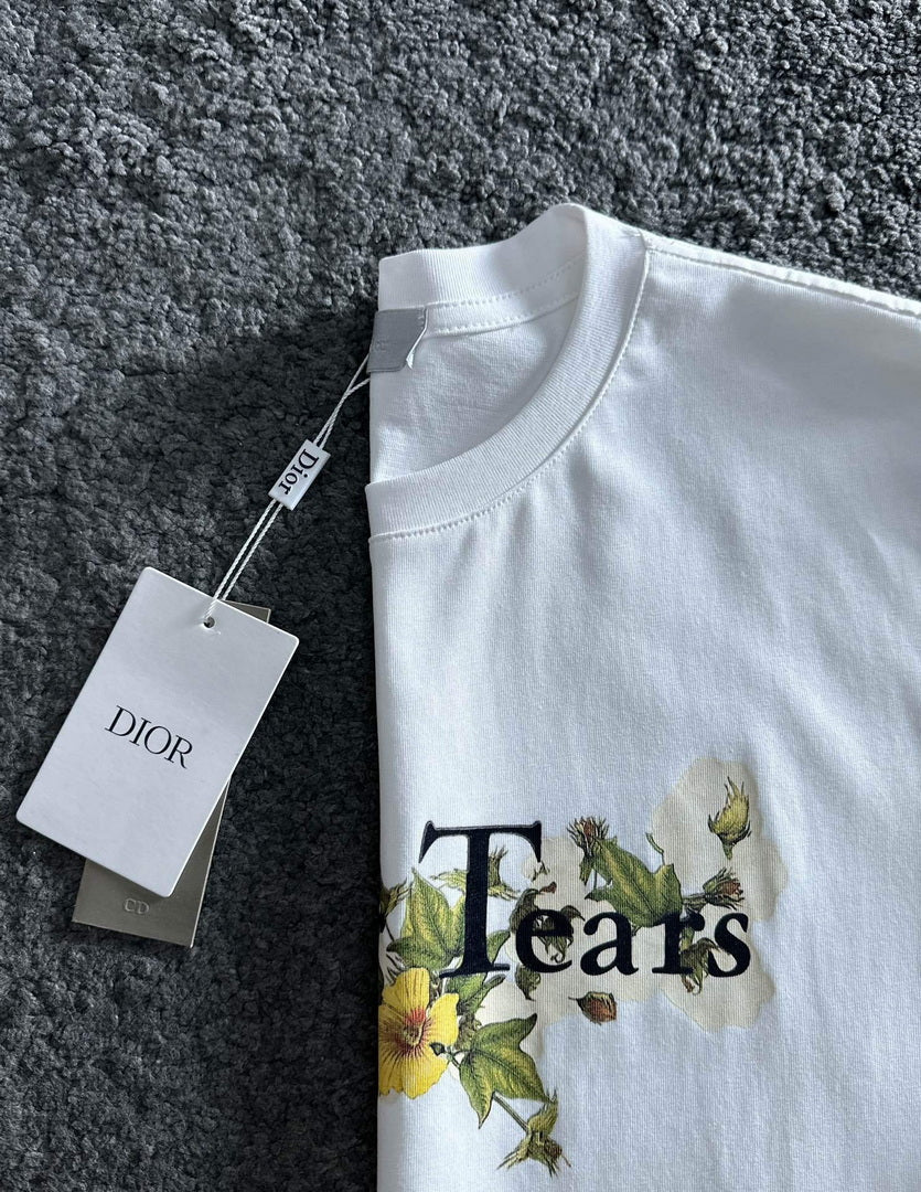 Dior 313J696 Men's Women's Relaxed Fit Cotton Jersey T-shirt D65856