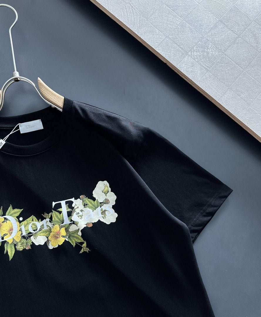 Dior 313J696 Men's Women's Relaxed Fit Cotton Jersey T-shirt D65857