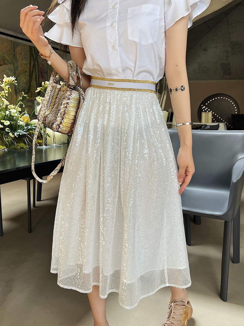 Dior  841J50 Women¡¯s Sequined Skirt Clothing D38542