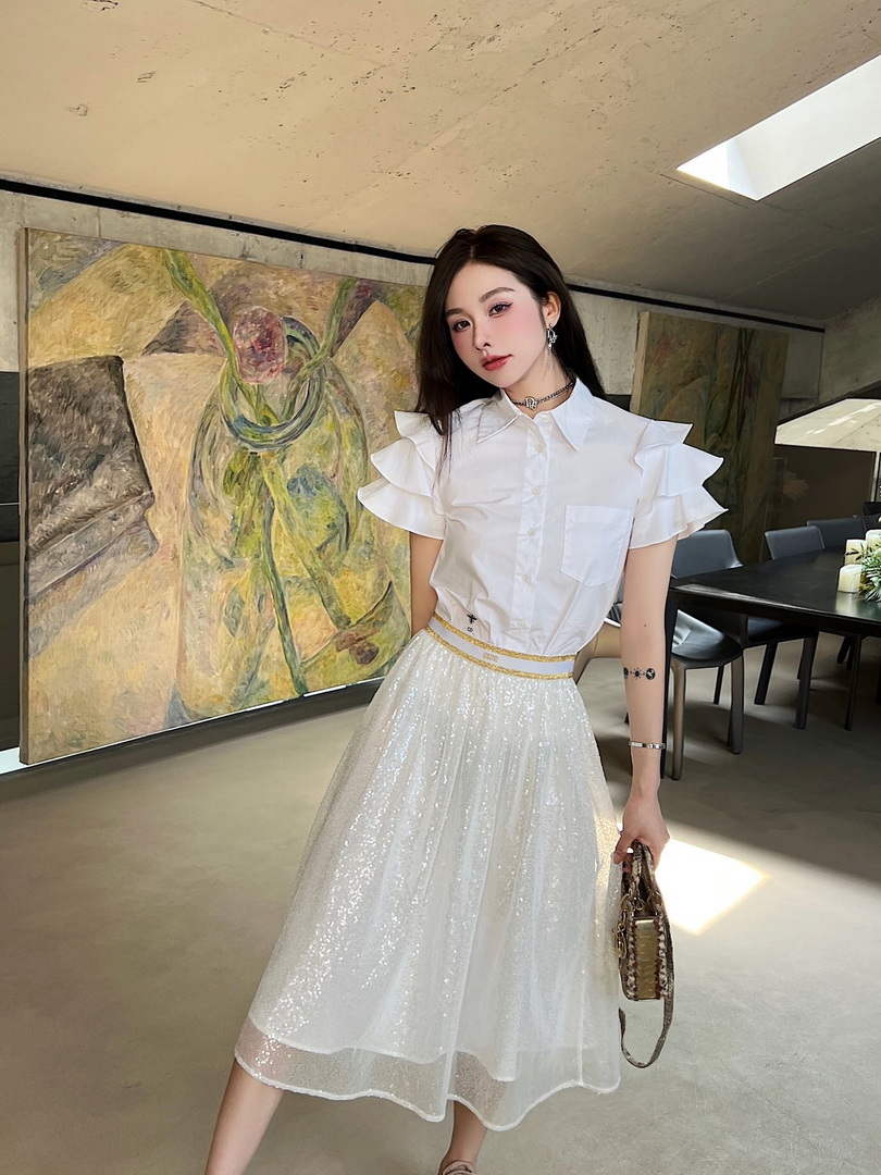 Dior  841J50 Women¡¯s Sequined Skirt Clothing D38542
