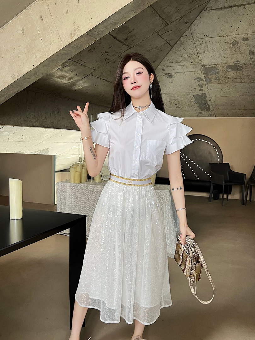 Dior  841J50 Women¡¯s Sequined Skirt Clothing D38542