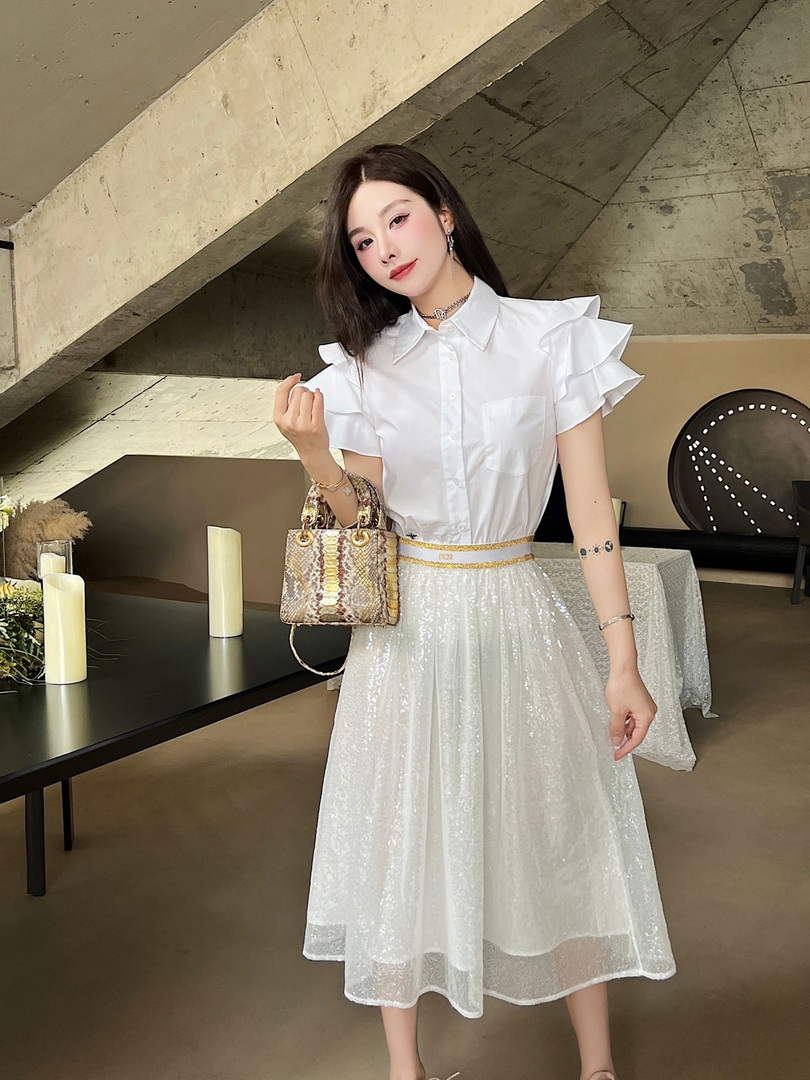 Dior  841J50 Women¡¯s Sequined Skirt Clothing D38542