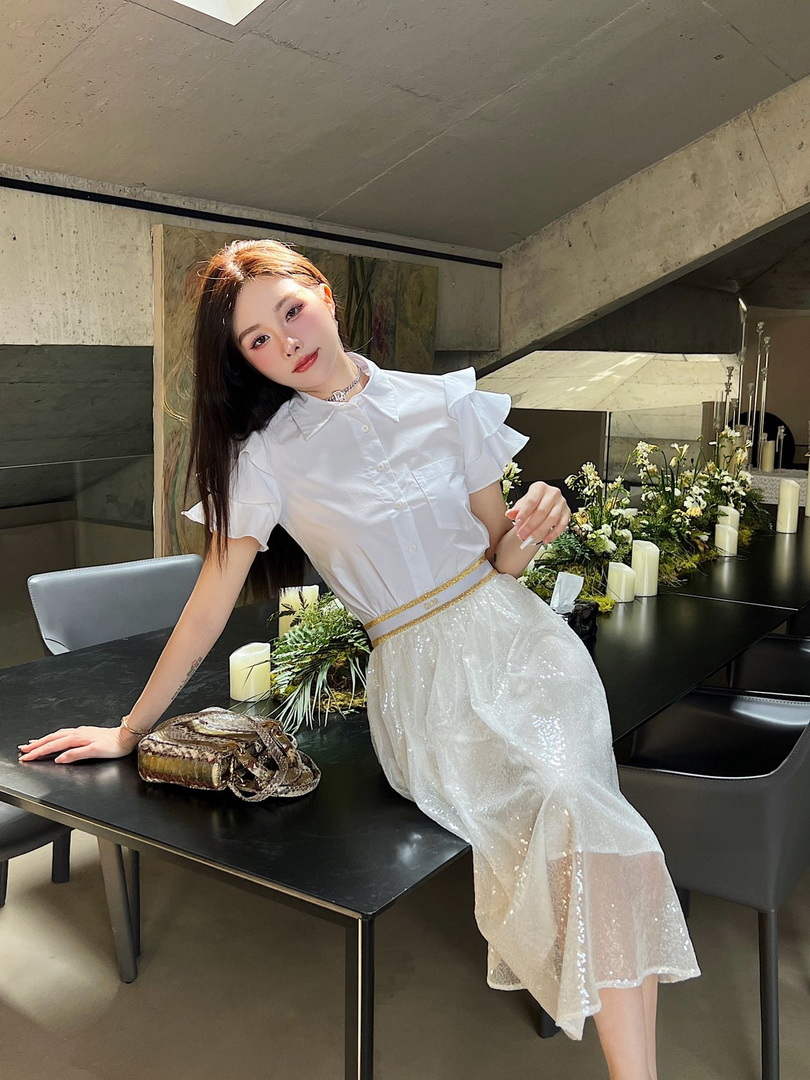 Dior  841J50 Women¡¯s Sequined Skirt Clothing D38542