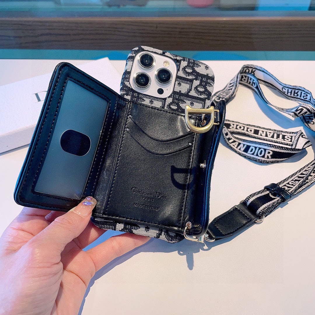Dior Apple Iphone Leather Premium Deluxe Phone Case D457215 - iPhone15pro max £¨6.7£© - View 4