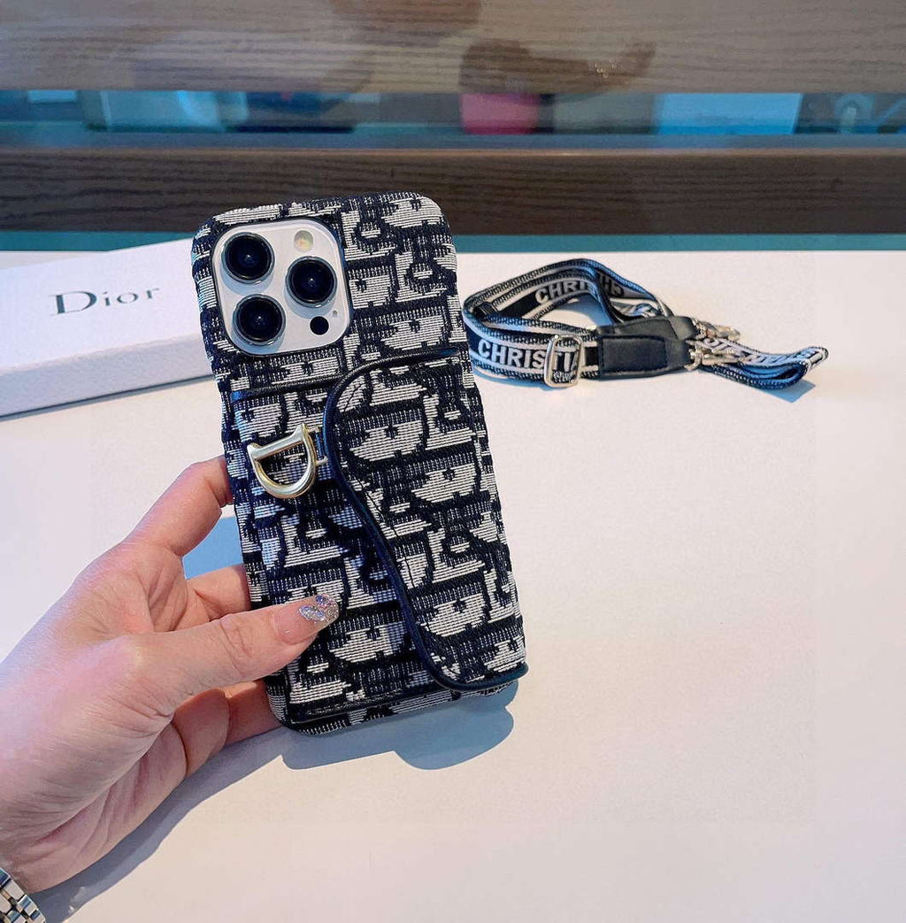 Dior Apple Iphone Leather Premium Deluxe Phone Case D457215