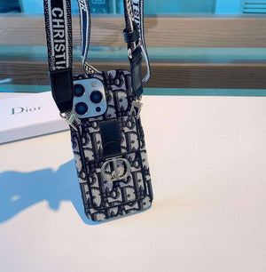 Dior Apple Iphone Leather Premium Deluxe Phone Case D457216 - iPhone15pro max £¨6.7£© - View 4