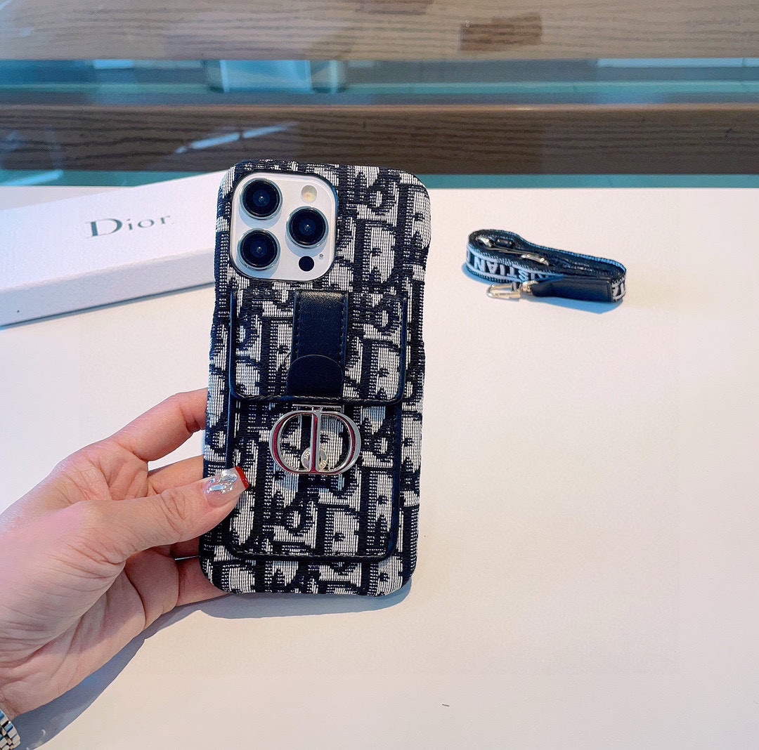 Dior Apple Iphone Leather Premium Deluxe Phone Case D457216