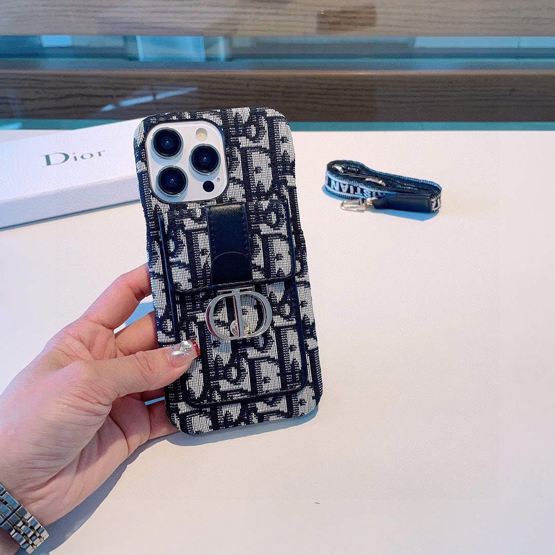 Dior Apple Iphone Leather Premium Deluxe Phone Case D457216