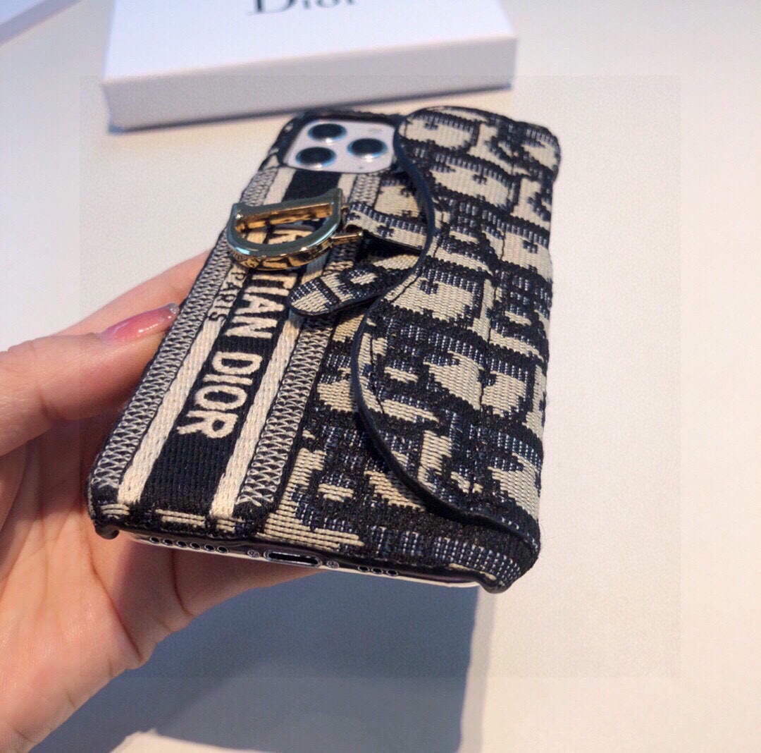 Dior Apple Iphone Leather Premium Deluxe Phone Case D457218