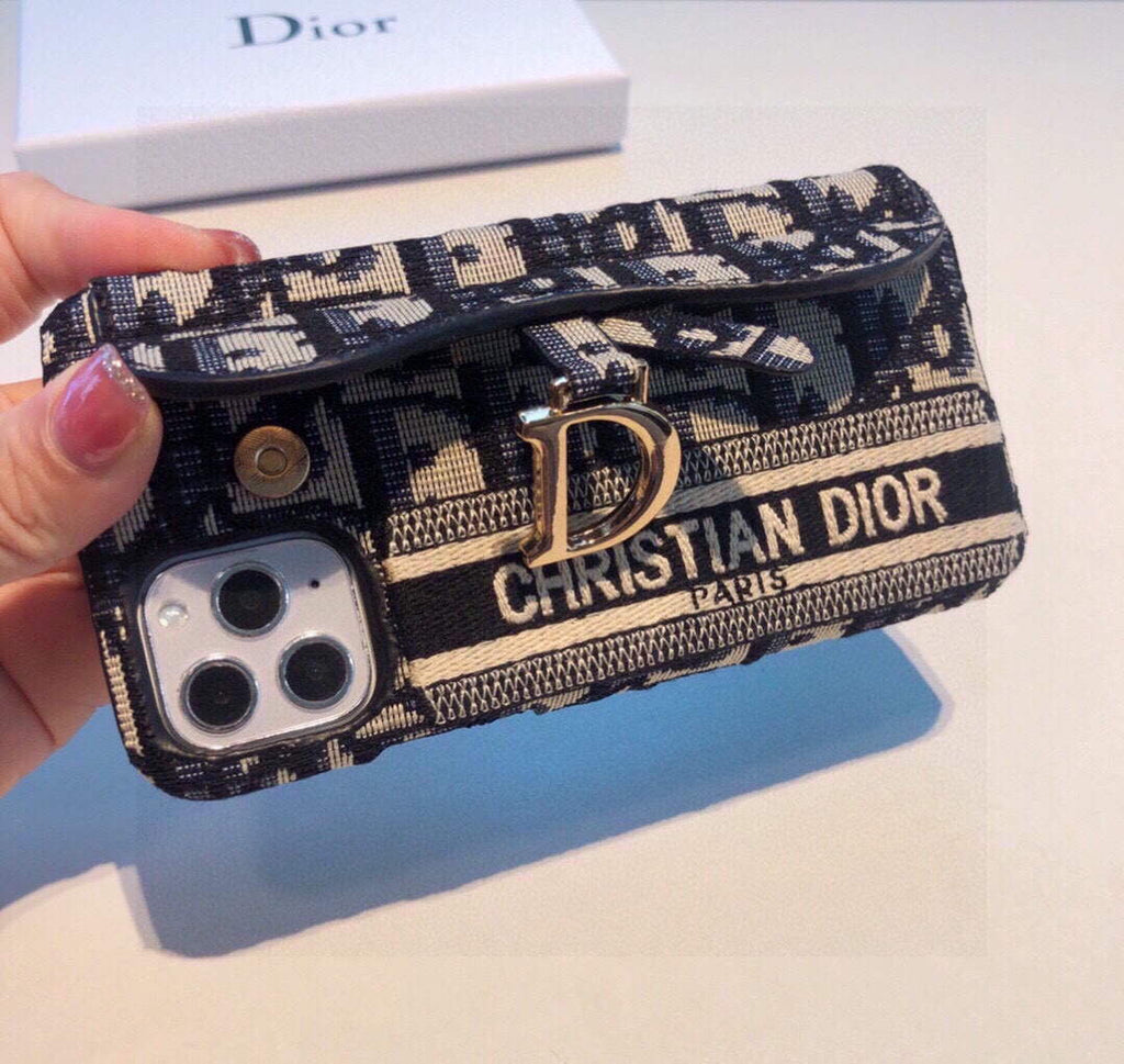 Dior Apple Iphone Leather Premium Deluxe Phone Case D457218