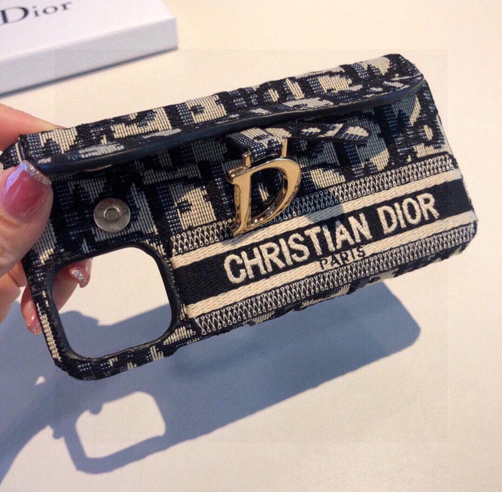 Dior Apple Iphone Leather Premium Deluxe Phone Case D457218