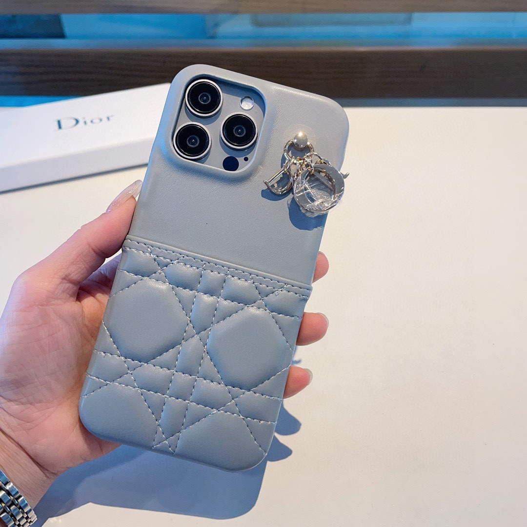 Dior Apple Iphone Leather Premium Deluxe Phone Case D457220 - iPhone15pro max £¨6.7£© - View 5
