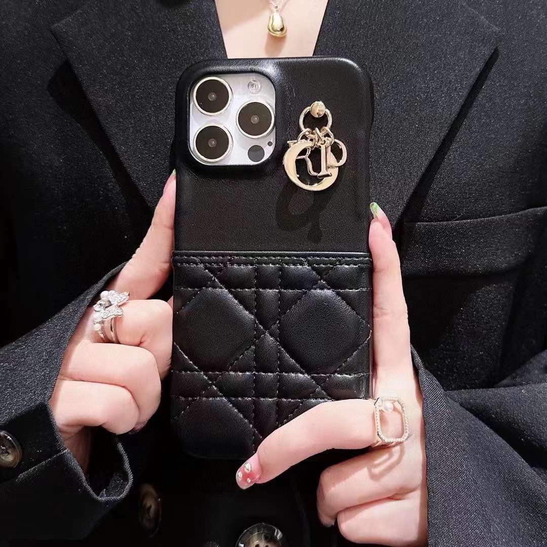 Dior Apple Iphone Leather Premium Deluxe Phone Case D457221 - iPhone15pro max £¨6.7£© - View 2