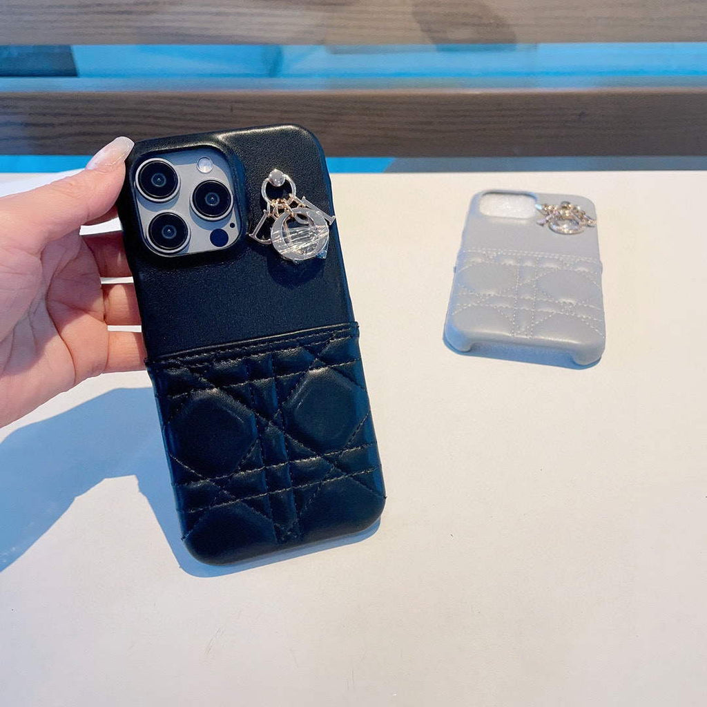 Dior Apple Iphone Leather Premium Deluxe Phone Case D457221