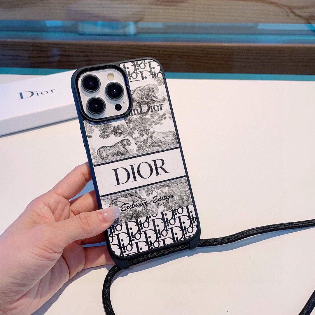 Dior Apple Iphone Leather Premium Deluxe Phone Case D457222 - iPhone15pro max £¨6.7£© - View 1