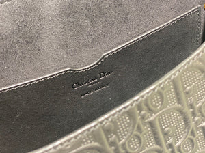 Dior Bobby Bag Medium Perforated M9319 Black calfskin with Dior Oblique motif - Default Title - View 9