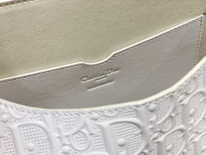 Dior Bobby Bag Medium Perforated M9319 white calfskin with Dior Oblique motif - Default Title - View 9
