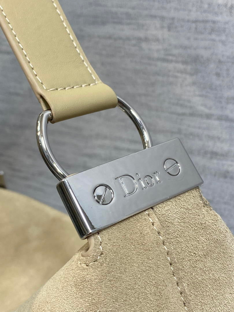 Dior Bolso Large Diorly M1411OHJX_M66M  Bag Suede Apircot
