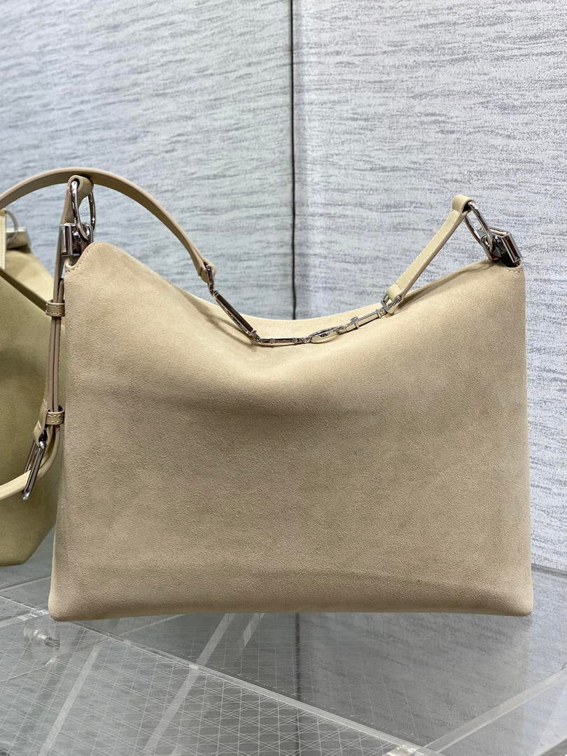 Dior Bolso Large Diorly M1411OHJX_M66M  Bag Suede Apircot