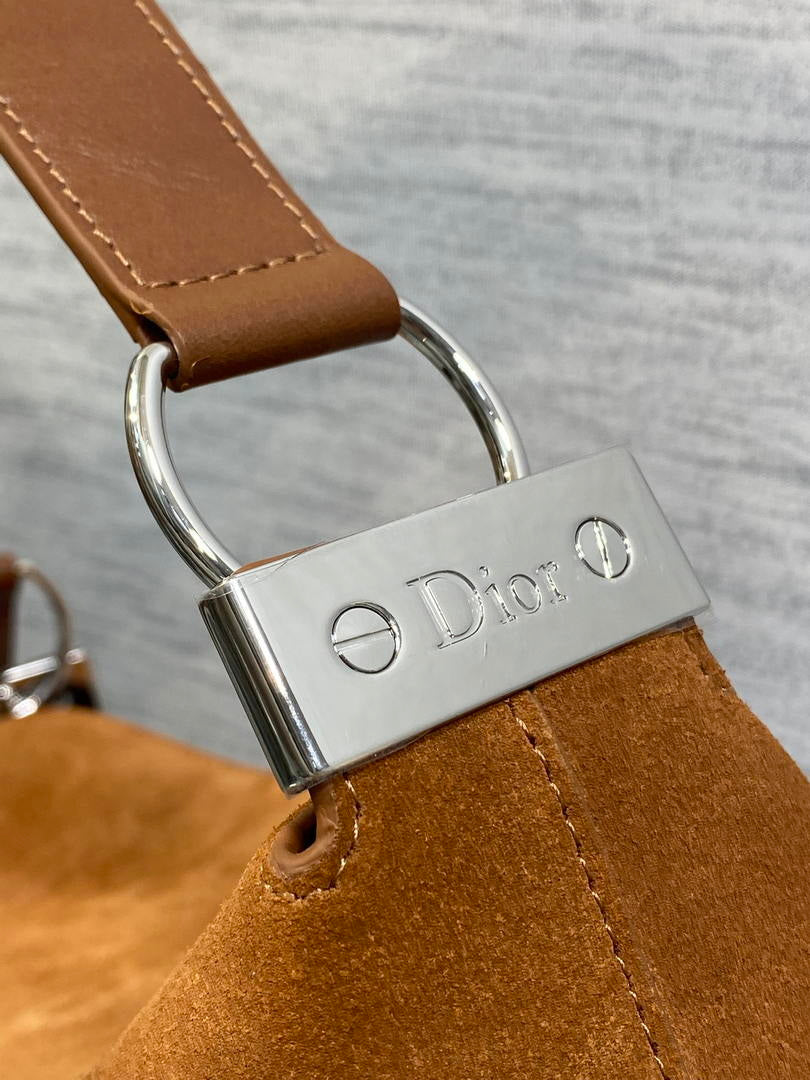Dior Bolso Large Diorly M1411OHJX_M66M Bag Suede Brown