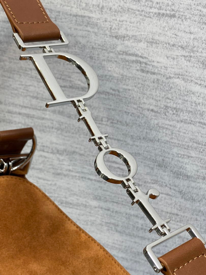 Dior Bolso Large Diorly M1411OHJX_M66M Bag Suede Brown
