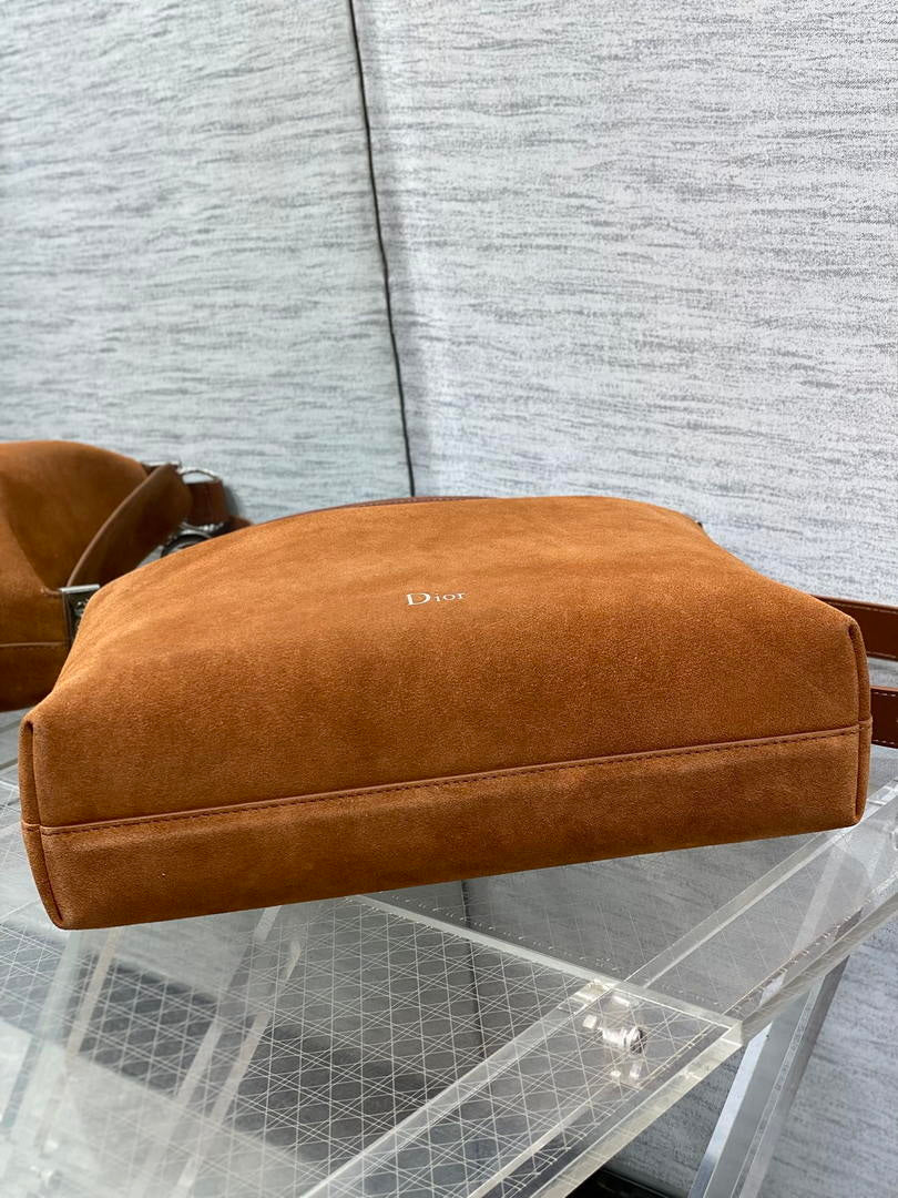 Dior Bolso Large Diorly M1411OHJX_M66M Bag Suede Brown