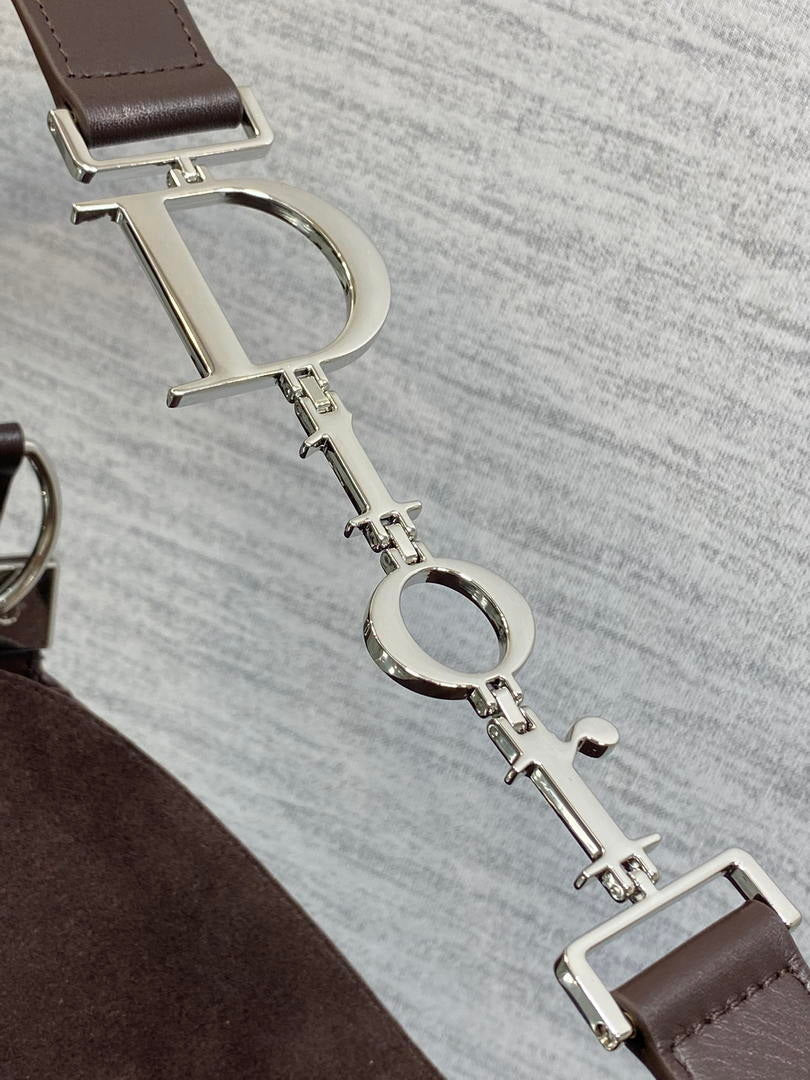 Dior Bolso Large Diorly M1411OHJX_M66M   Bag Suede Dark Brown