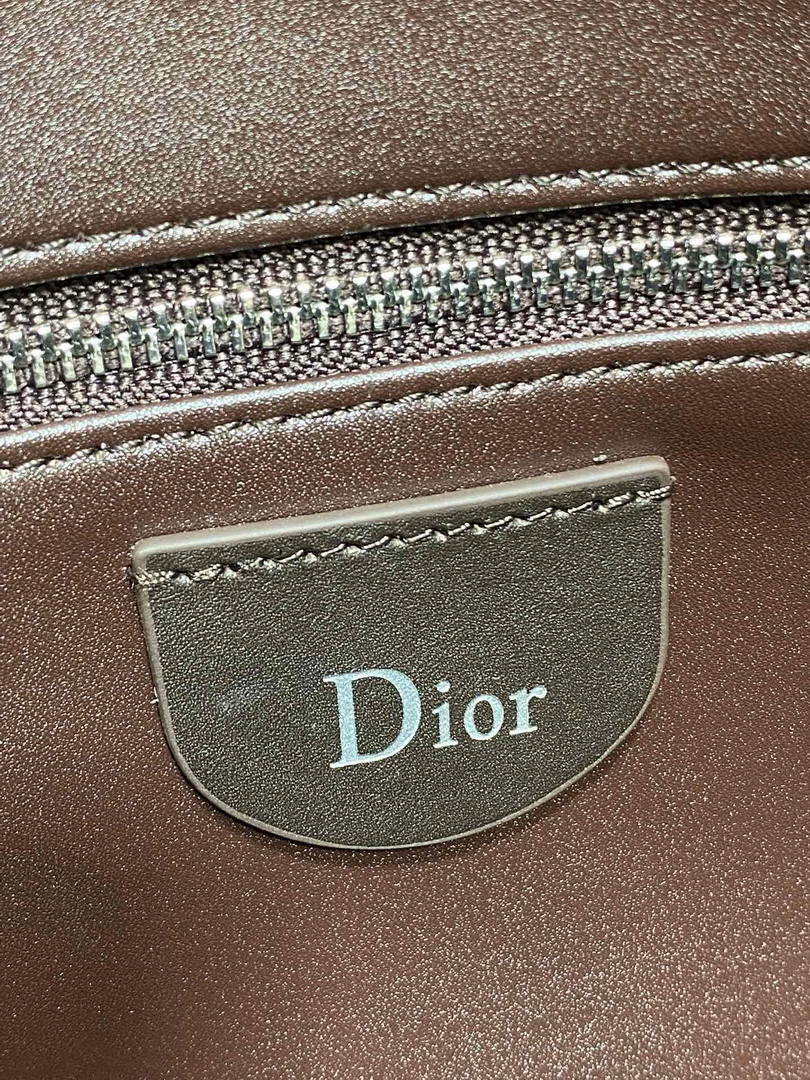 Dior Bolso Large Diorly M1411OHJX_M66M   Bag Suede Dark Brown