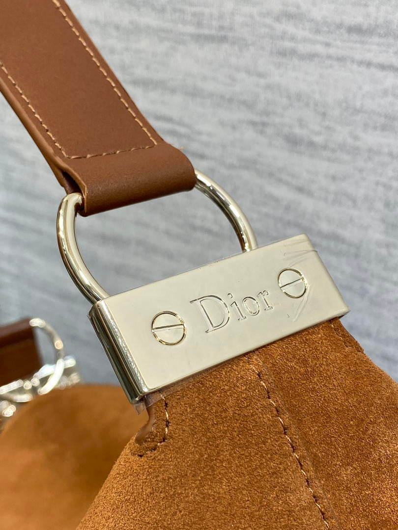 Dior Bolso Medium Diorly M1412PHJX_M44M Bag Suede Brown