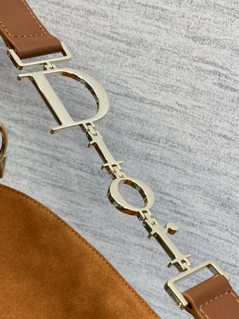 Dior Bolso Medium Diorly M1412PHJX_M44M Bag Suede Brown