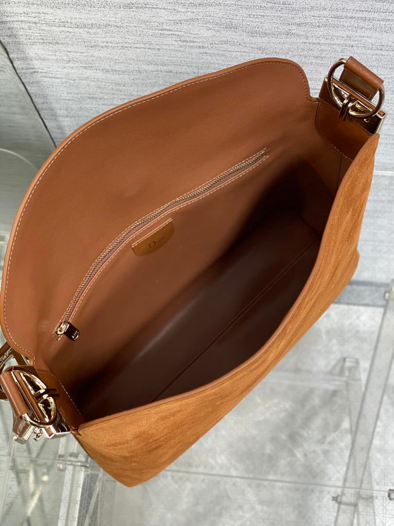 Dior Bolso Medium Diorly M1412PHJX_M44M Bag Suede Brown