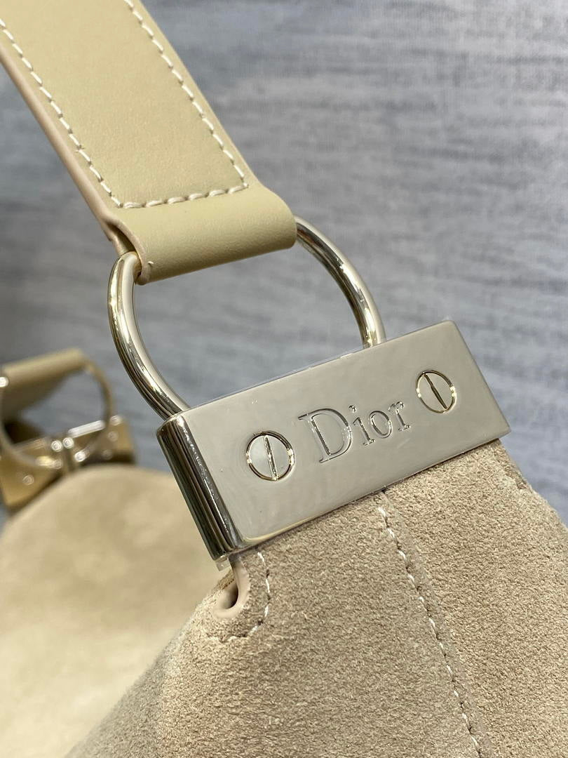 Dior Bolso Medium Diorly M1412PHJX_M44M Bag Suede Apricot