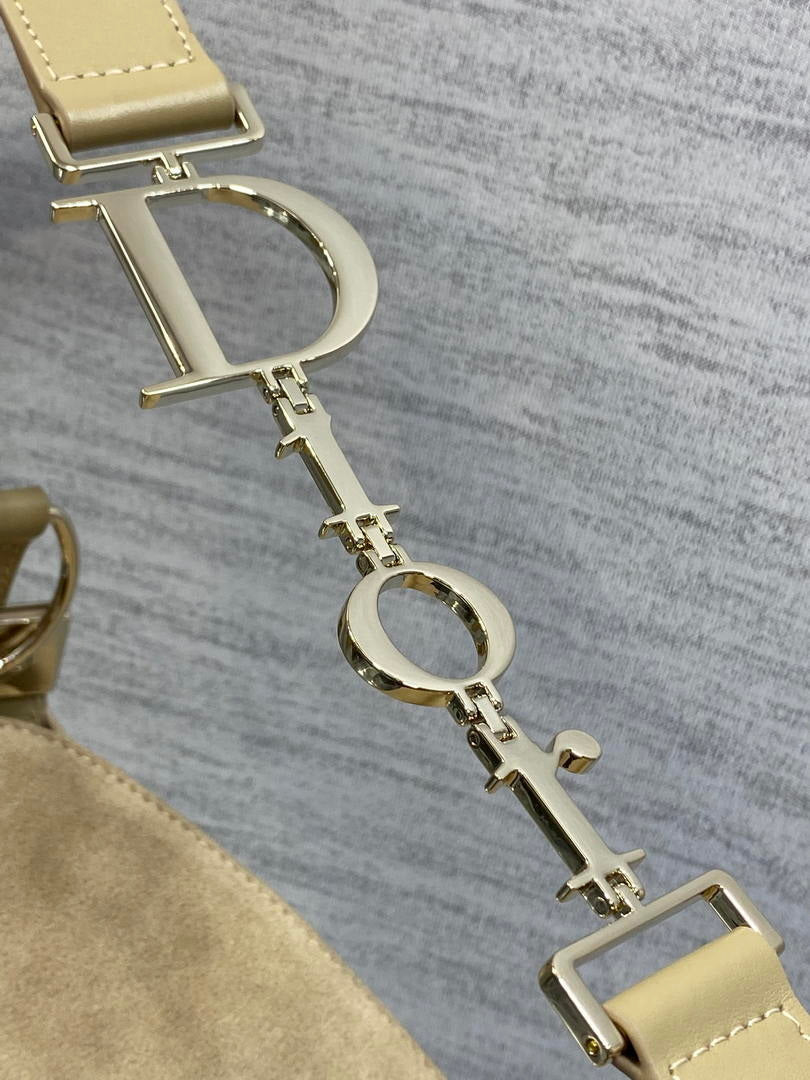Dior Bolso Medium Diorly M1412PHJX_M44M Bag Suede Apricot