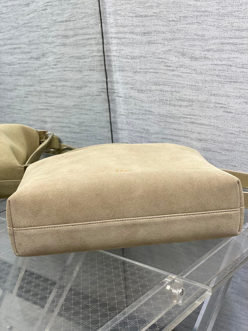 Dior Bolso Medium Diorly M1412PHJX_M44M Bag Suede Apricot