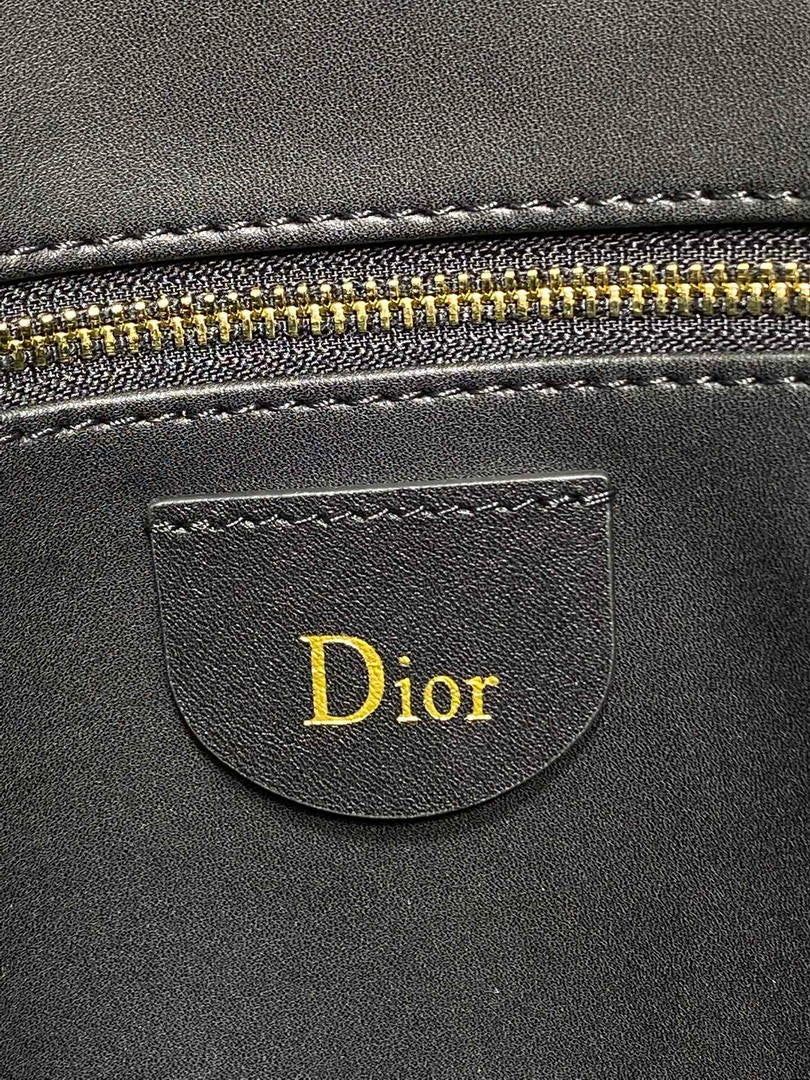 Dior Bolso Medium Diorly M1412PHJX_M44M Bag Suede Black