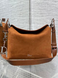 Dior Bolso Small Diorly M1412PHJX_M44M Bag Suede Brown