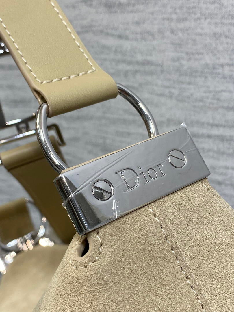 Dior Bolso Small Diorly M1412PHJX_M44M Bag Suede Apricot
