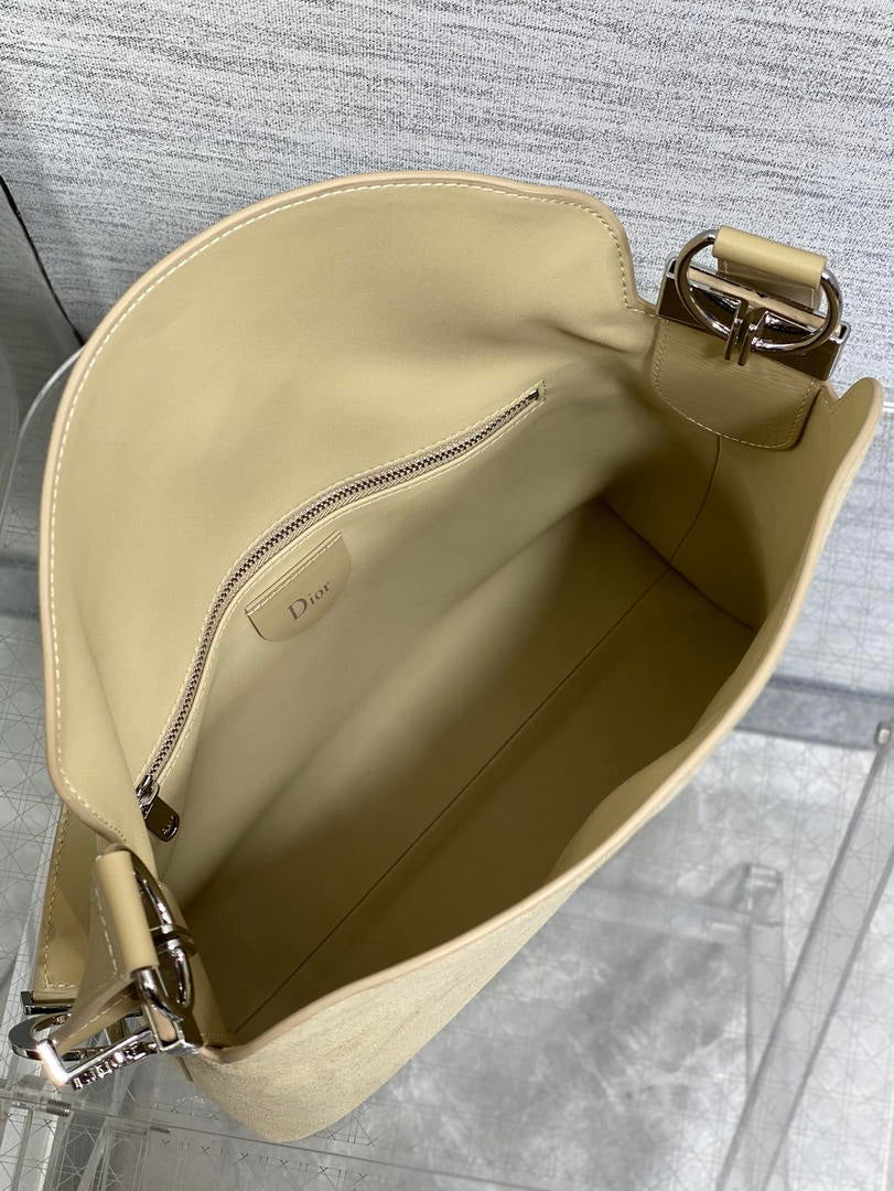 Dior Bolso Small Diorly M1412PHJX_M44M Bag Suede Apricot