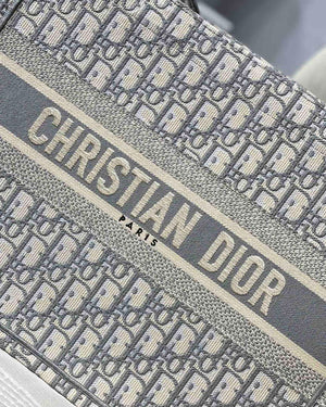 Dior Book Tote M1296 Medium Beige Dior Oblique Embroidery M0082 - Default Title - View 4