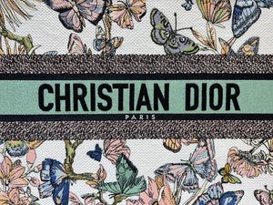Dior Book Tote M1296 Medium Latte Multicolor Dior Jardin d'Hiver Embroidery M0084 - Default Title - View 3
