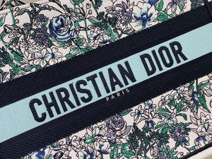 Dior Book Tote M1296 Medium Latte Multicolor Dior Jardin d'Hiver Embroidery M0089 - Default Title - View 5