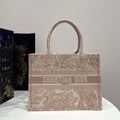 Dior Book Tote M1296 Medium Toile de Jouy Embroidery M0074