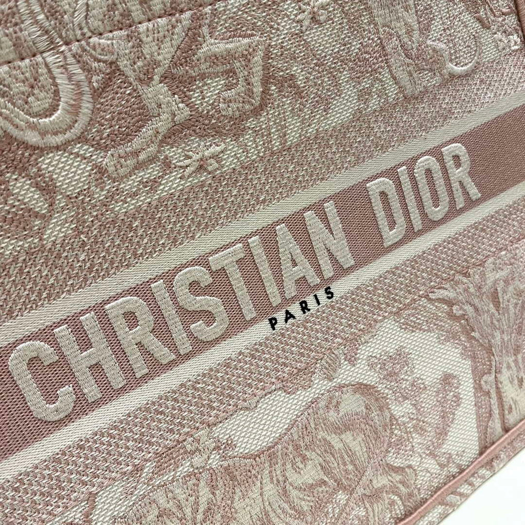 Dior Book Tote M1296 Medium Toile de Jouy Embroidery M0074